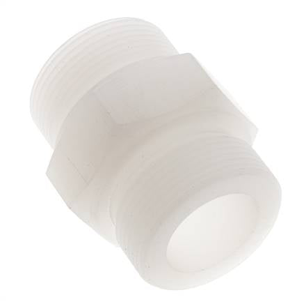 Doppelnippel G1 1/2'' PVDF 10bar (140,5psi) FDA 55mm Sechskant