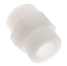 Doppelnippel G1 1/2'' PVDF 10bar (140,5psi) FDA 55mm Sechskant