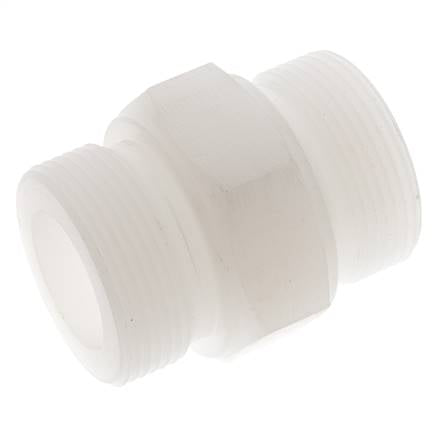Doppelnippel G1 1/2'' PVDF 10bar (140,5psi) FDA 55mm Sechskant