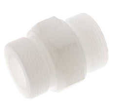 Doppelnippel G1 1/2'' PVDF 10bar (140,5psi) FDA 55mm Sechskant