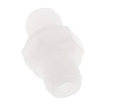 Doppelnippel G1/8'' PVDF 10bar (140,5psi) FDA 14mm Sechskant