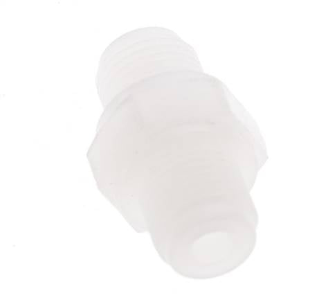 Doppelnippel G1/8'' PVDF 10bar (140,5psi) FDA 14mm Sechskant