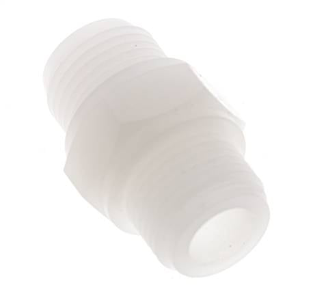 Doppelnippel G1/2'' PVDF 10bar (140,5psi) FDA 27mm Sechskant