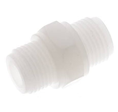 Doppelnippel G1/2'' PVDF 10bar (140,5psi) FDA 27mm Sechskant