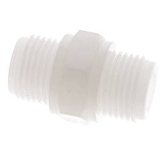 Doppelnippel G1/2'' PVDF 10bar (140,5psi) FDA 27mm Sechskant