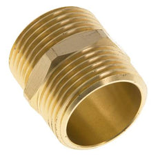 Doppelnippel G1'' Messing Flachdichtung 16bar (224.8psi) 33mm Sechskant