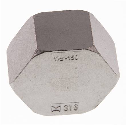 1 1/2'' NPT Endkappe aus Edelstahl 16 bar