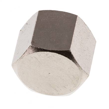 G 1/4'' Vernickelte Messing Endkappe 16 Bar [5 Stück]