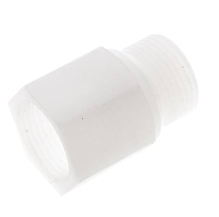 Verlängerung mit Gewinde G3/4'' Außengewinde x Innengewinde PVDF 10bar (140,5psi) FDA 32mm Sechskant