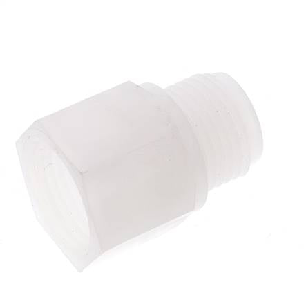 Verlängerung mit Gewinde G1/2'' Außengewinde x Innengewinde PVDF 10bar (140,5psi) FDA 27mm Sechskant