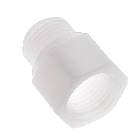 Verlängerung mit Gewinde G1/2'' Außengewinde x Innengewinde Polypropylen (pp) 10bar (140,5psi) FDA 27mm Sechskant