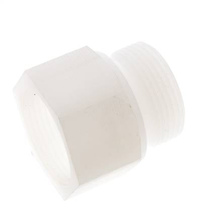 Verlängerungsgewinde G1 1/4'' Außengewinde x Innengewinde PVDF 10bar (140,5psi) FDA 50mm Sechskant