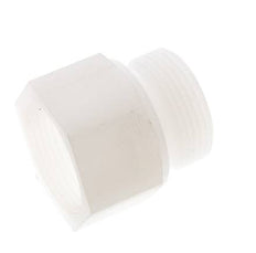 Verlängerungsgewinde G1 1/4'' Außengewinde x Innengewinde PVDF 10bar (140,5psi) FDA 50mm Sechskant