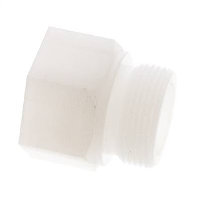 Verlängerungsgewinde G1 1/4'' Außengewinde x Innengewinde PVDF 10bar (140,5psi) FDA 50mm Sechskant