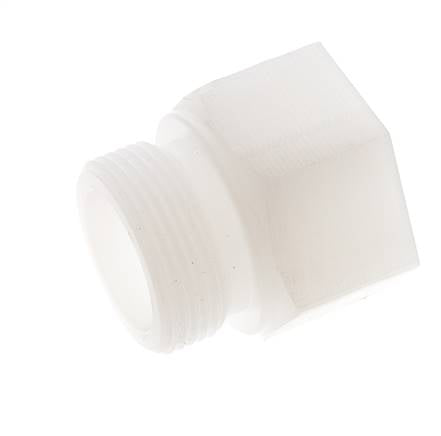 Verlängerungsgewinde G1 1/4'' Außengewinde x Innengewinde PVDF 10bar (140,5psi) FDA 50mm Sechskant