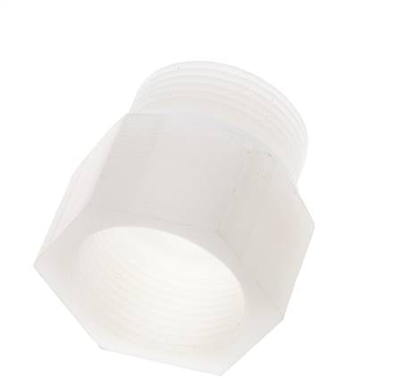 Verlängerungsgewinde G1 1/4'' Außengewinde x Innengewinde PVDF 10bar (140,5psi) FDA 50mm Sechskant