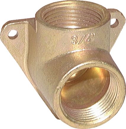 G 3/8'' Messing Wandmontage 2-Wege-Luftverteiler 16 Bar [2 Stück]