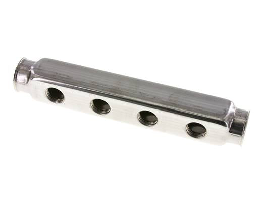 2xG 1'' x 8xG 1/2'' Edelstahl Verteilerblock Doppelseitig 10 bar