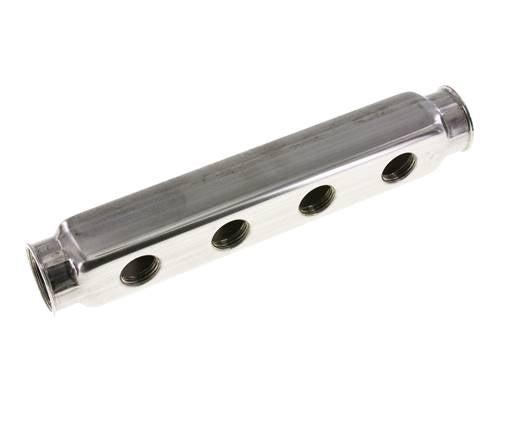 2xG 1'' x 8xG 1/2'' Edelstahl Verteilerblock Doppelseitig 10 bar