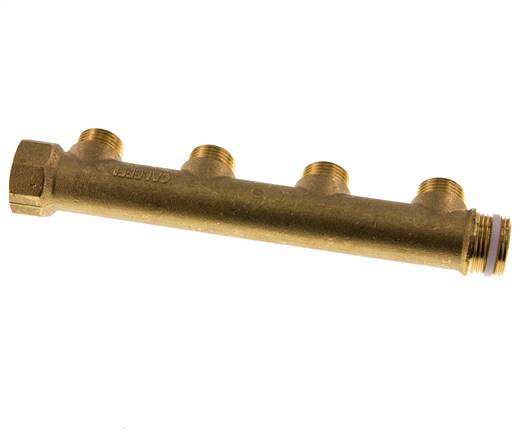 G 3/4'' x 4xG 1/2'' F/M/M Verteilerrohre aus Messing 10 Bar