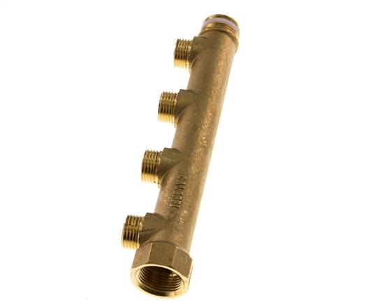 G 3/4'' x 4xG 1/2'' F/M/M Verteilerrohre aus Messing 10 Bar