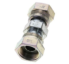 UN 1-3/16''-12 Verzinkter Stahl Muffe ORFS mit Überwurfmutter 400 Bar - Hydraulisch