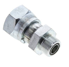 UN 1-7/16''-12 x UNS 1''-14 F/M Verzinkter Stahl Reduzieradapter ORFS 400 Bar - Hydraulisch