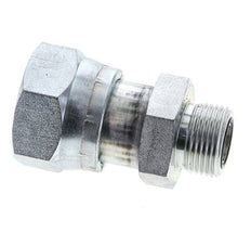 UN 1-7/16''-12 x UNS 1''-14 F/M Verzinkter Stahl Reduzieradapter ORFS 400 Bar - Hydraulisch