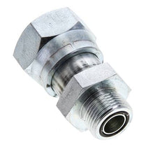 UN 1-7/16''-12 x UNS 1''-14 F/M Verzinkter Stahl Reduzieradapter ORFS 400 Bar - Hydraulisch