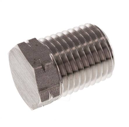 1/4'' NPT Außengewinde Edelstahl Verschlussstopfen mit Außensechskant 275 bar