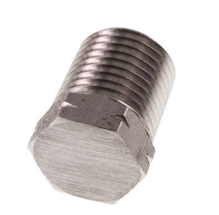 1/4'' NPT Außengewinde Edelstahl Verschlussstopfen mit Außensechskant 275 bar
