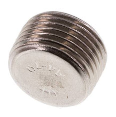3/8'' Edelstahl Verschlussstopfen mit Innensechskant ohne Bund 40 Bar [2 Stück]