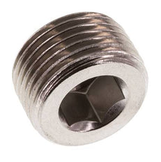 3/8'' Edelstahl Verschlussstopfen mit Innensechskant ohne Bund 40 Bar [2 Stück]