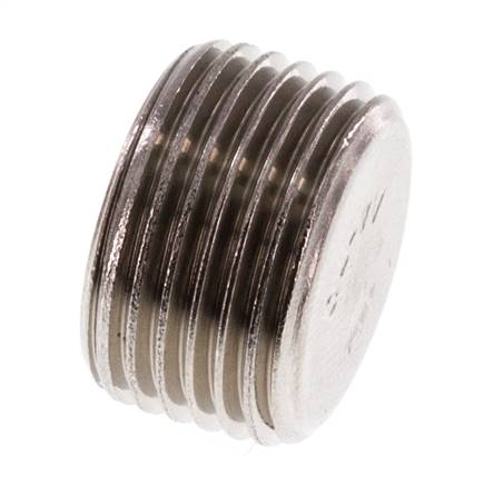 3/8'' Edelstahl Verschlussstopfen mit Innensechskant ohne Bund 40 Bar [2 Stück]