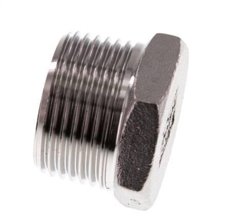 Stecker R1'' Edelstahl mit Außensechskant 16bar (224.8psi)