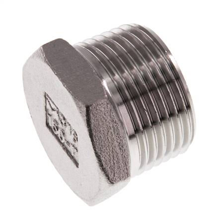 Stecker R1'' Edelstahl mit Außensechskant 16bar (224.8psi)