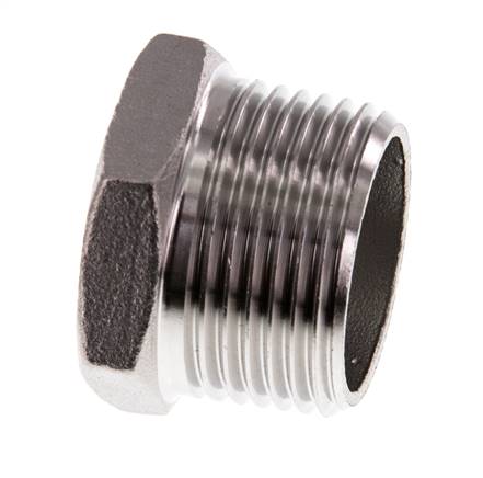 Stecker R1'' Edelstahl mit Außensechskant 16bar (224.8psi)
