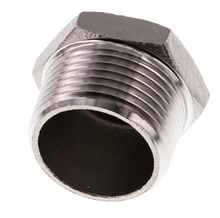 Stecker R1'' Edelstahl mit Außensechskant 16bar (224.8psi)