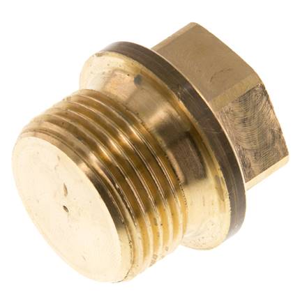 Stecker G3/4'' Messing mit Manschette und Außensechskant 16bar (224.8psi)