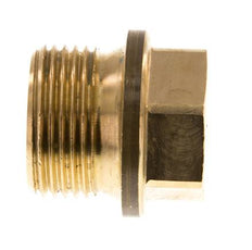 Stecker G3/4'' Messing mit Manschette und Außensechskant 16bar (224.8psi)