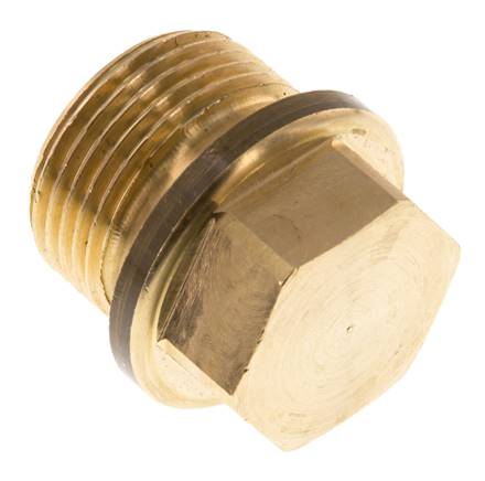 Stecker G3/4'' Messing mit Manschette und Außensechskant 16bar (224.8psi)