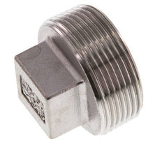 Stopfen R1 1/2'' Edelstahl mit Außenvierkant 16bar (224.8psi)