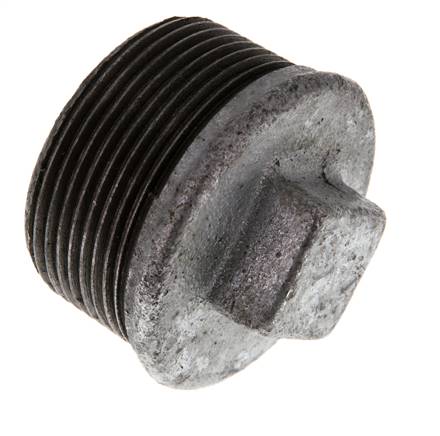 Stopfen R1 1/2'' Gusseisen mit Außenvierkant 25bar (351.25psi) [2 Stück]