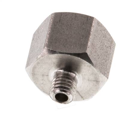 G 1/8'' x M5 F/M Reduzierring aus Edelstahl 40 bar