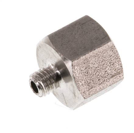 G 1/8'' x M5 F/M Reduzierring aus Edelstahl 40 bar