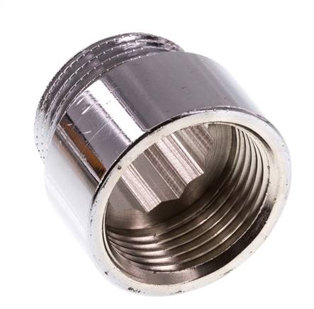 G 3/4'' F/M Verchromtes Messing Verlängerung DIN 3523 - 15 mm