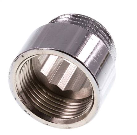 G 3/4'' F/M Verchromtes Messing Verlängerung DIN 3523 - 15 mm