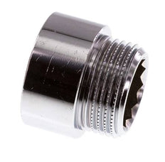 G 3/4'' F/M Verchromtes Messing Verlängerung DIN 3523 - 15 mm