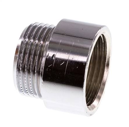G 3/4'' F/M Verchromtes Messing Verlängerung DIN 3523 - 15 mm