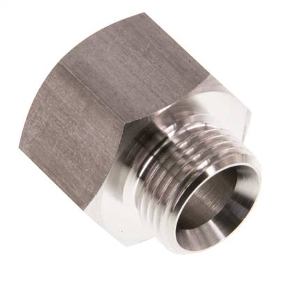 G 1/2'' x G 3/8'' F/M Reduzierring aus Edelstahl 40 bar
